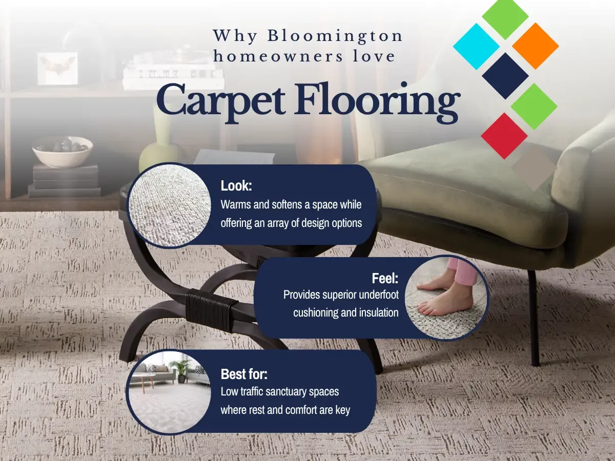 Why Bloomington Homeowners Love Carpet Flooring