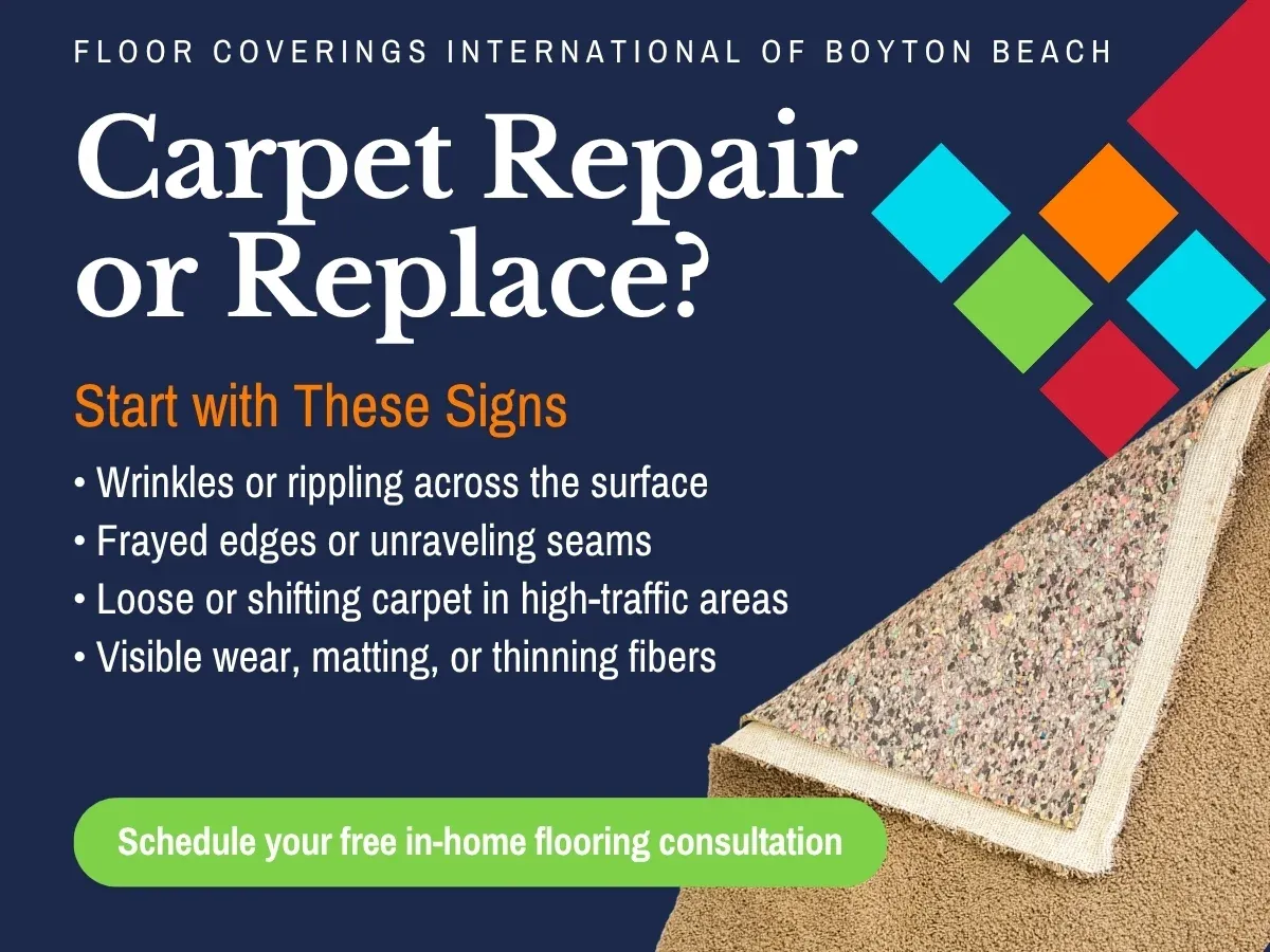FCI Boynton Beach Repair or Replace Carpet