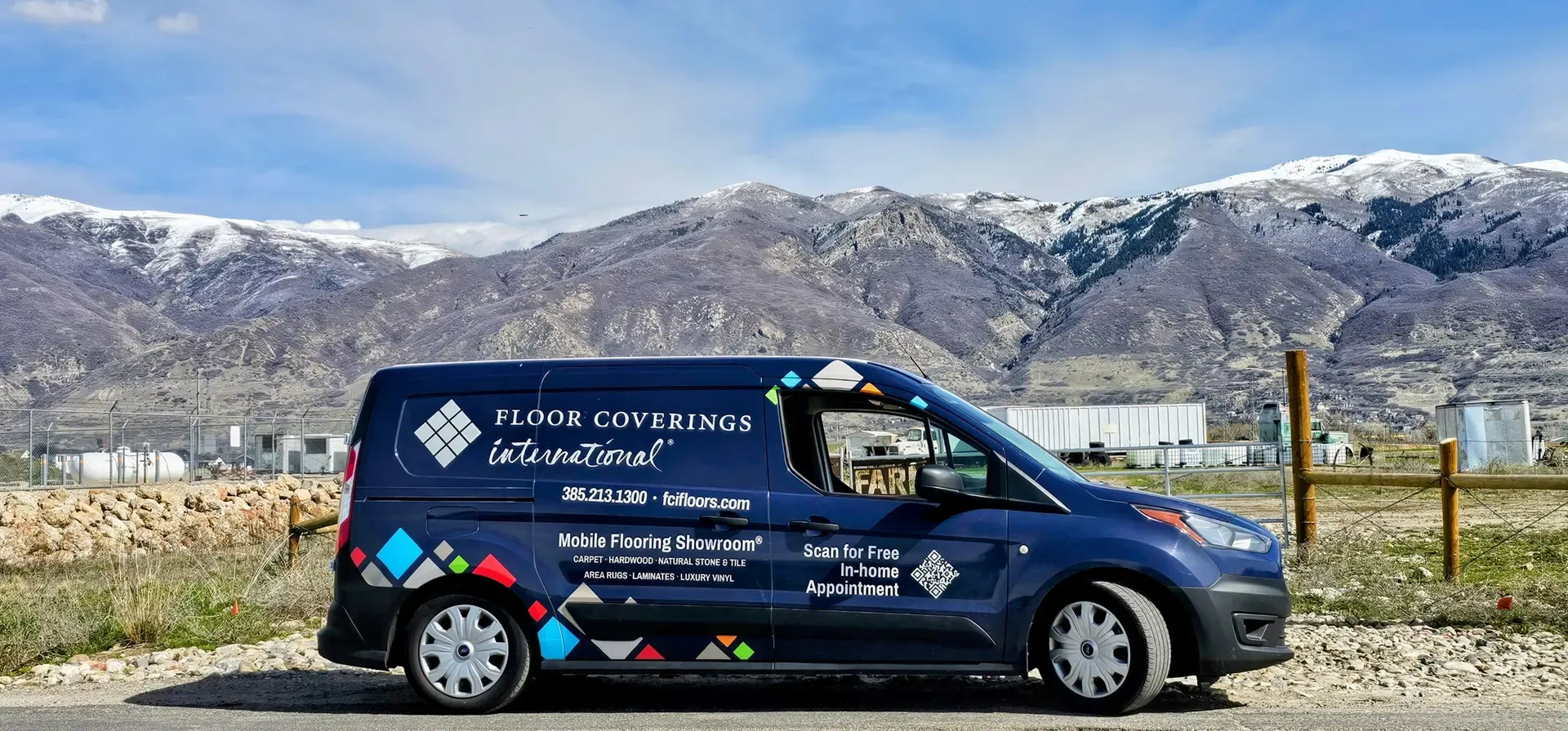 Utah mountain range from above