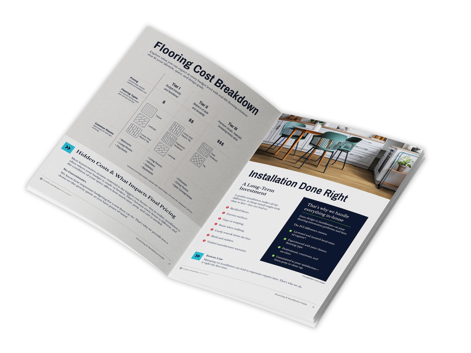 Guide book for choosing floors