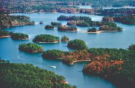 Lake Martin, AL aerial view