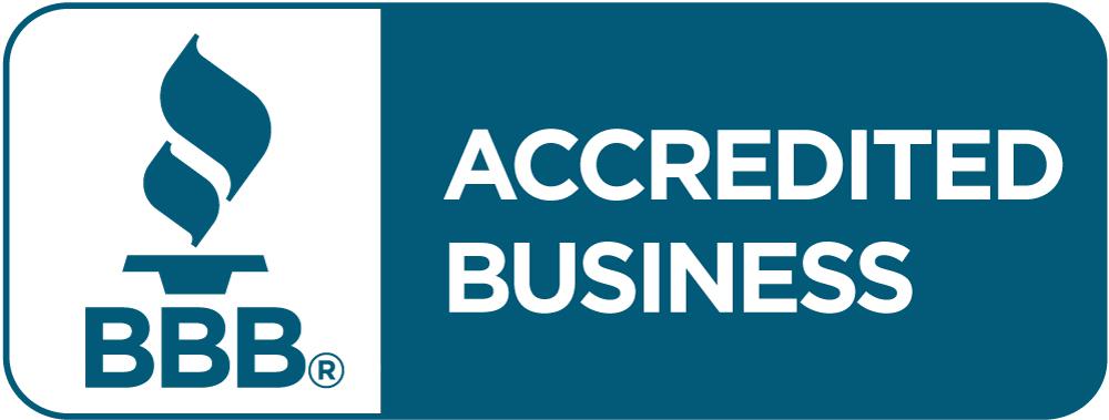 BBB "Accredited Business" logo in teal